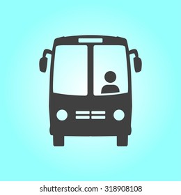 Bus icon. Schoolbus simbol.