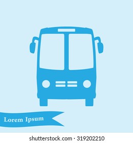 Bus icon. Schoolbus simbol.