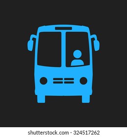 Bus icon. Schoolbus simbol.