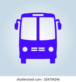 Bus icon. Schoolbus simbol.