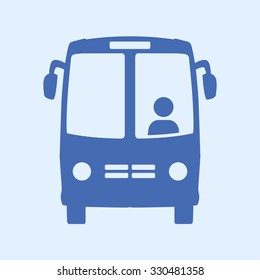 Bus icon. Schoolbus simbol.