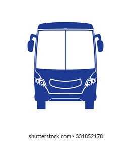 Bus icon. Schoolbus simbol.