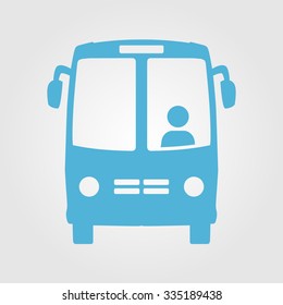 Bus icon. Schoolbus simbol.