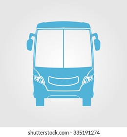 Bus icon. Schoolbus simbol.