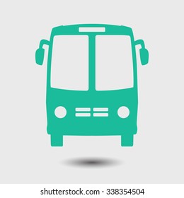 Bus icon. Schoolbus simbol.