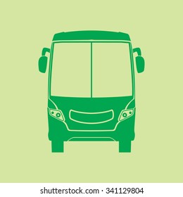 Bus icon. Schoolbus simbol.