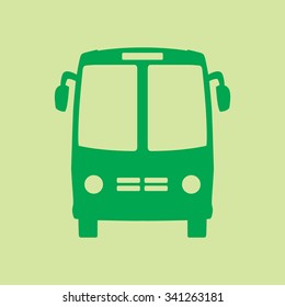 Bus icon. Schoolbus simbol.