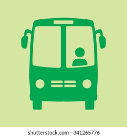 Bus icon. Schoolbus simbol.