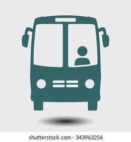 Bus icon. Schoolbus simbol.