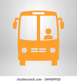 Bus icon. Schoolbus simbol.