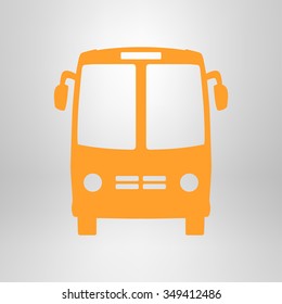 Bus icon. Schoolbus simbol.