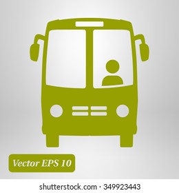 Bus icon. Schoolbus simbol.