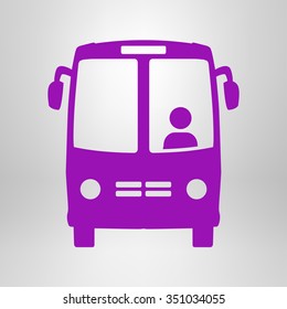 Bus icon. Schoolbus simbol.