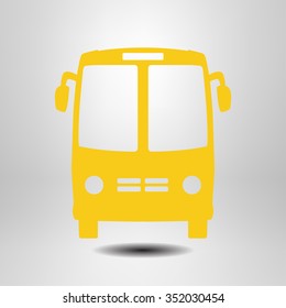 Bus icon. Schoolbus simbol.