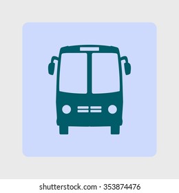 Bus icon. Schoolbus simbol.