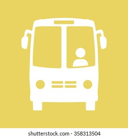 Bus icon. Schoolbus simbol.