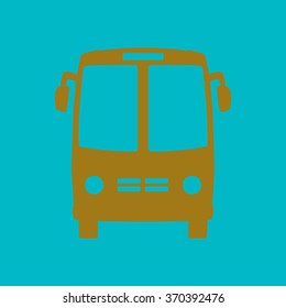 Bus icon. Schoolbus simbol.