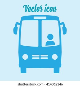 Bus icon. Schoolbus simbol.