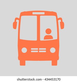 Bus icon. Schoolbus simbol.