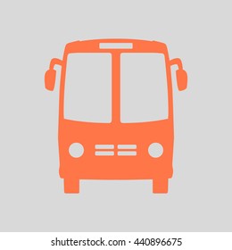 Bus icon. Schoolbus simbol.