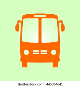 Bus icon. Schoolbus simbol.