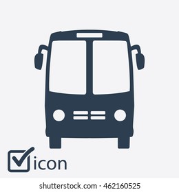 Bus icon. Schoolbus simbol.