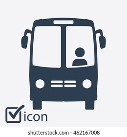 Bus icon. Schoolbus simbol.