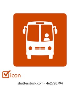 Bus icon. Schoolbus simbol.