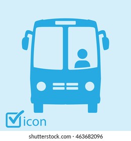 Bus icon. Schoolbus simbol.