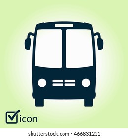 Bus icon. Schoolbus simbol.