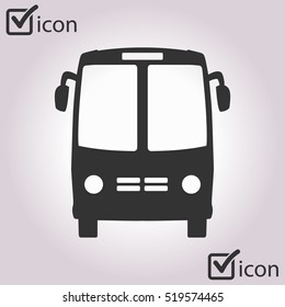 Bus icon. Schoolbus simbol.