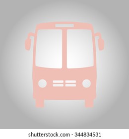 Bus icon. Schoolbus symbol.