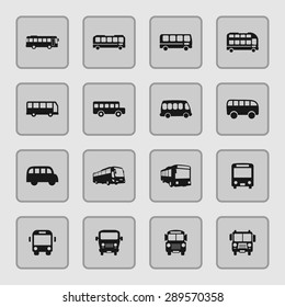 bus icon set
