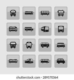 bus icon set