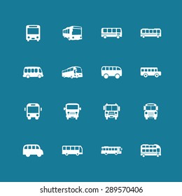 bus icon set