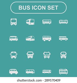 bus icon set