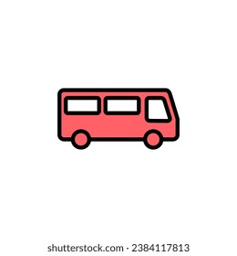 Bus icon set illustration. bus sign and symbol. transport symbol