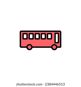 Bus icon set illustration. bus sign and symbol. transport symbol