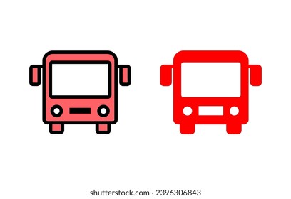 Bus icon set illustration. bus sign and symbol. transport symbol