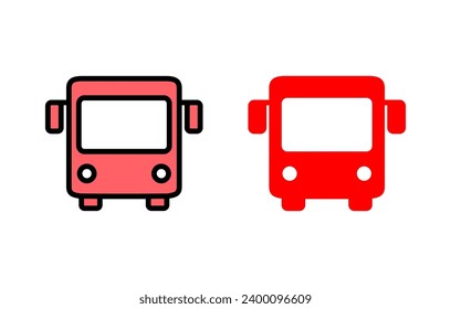 Bus icon set illustration. bus sign and symbol. transport symbol