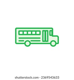 Bus icon set. bus vector icon