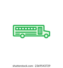 Bus icon set. bus vector icon