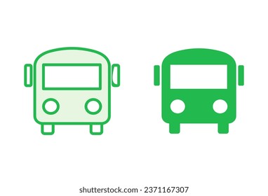 Bus icon set. bus vector icon