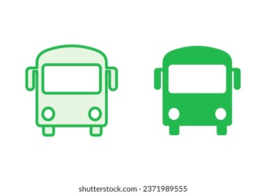 Bus icon set. bus vector icon