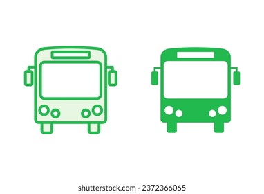 Bus icon set. bus vector icon