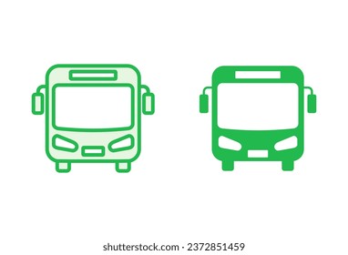 Bus icon set. bus vector icon