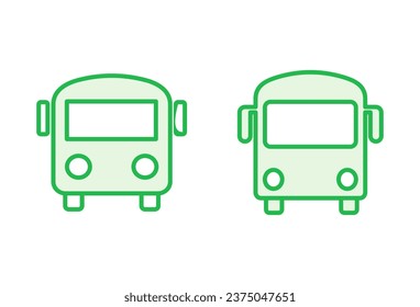 Bus icon set. bus vector icon