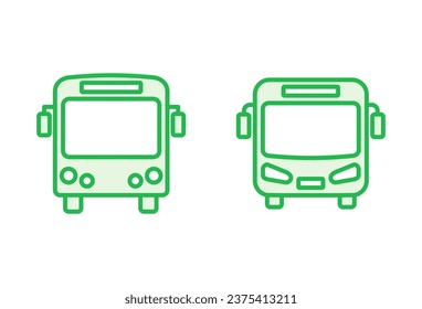 Bus icon set. bus vector icon