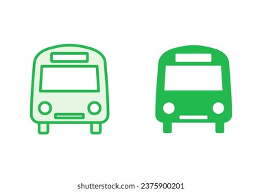 Bus icon set. bus vector icon