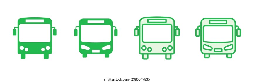 Bus icon set. bus vector icon